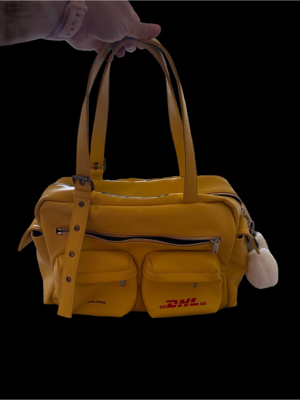 👜 SAMO ONDOH x DHL Yellow Utility Shoulder Bag 💛✨